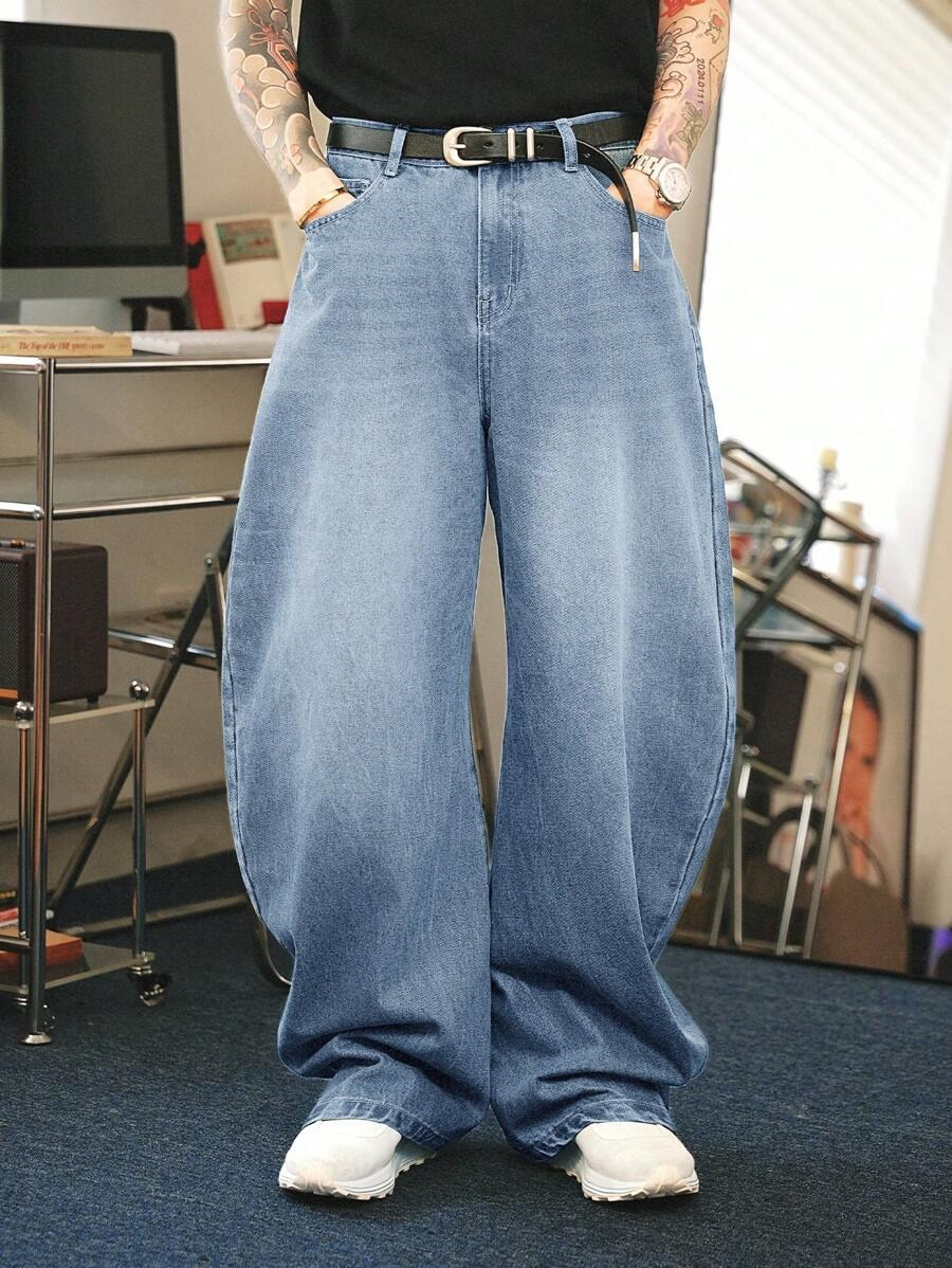 Baggy-Jeans Herren | Freizeitmode Urban Look für Herren im Retro-Stil