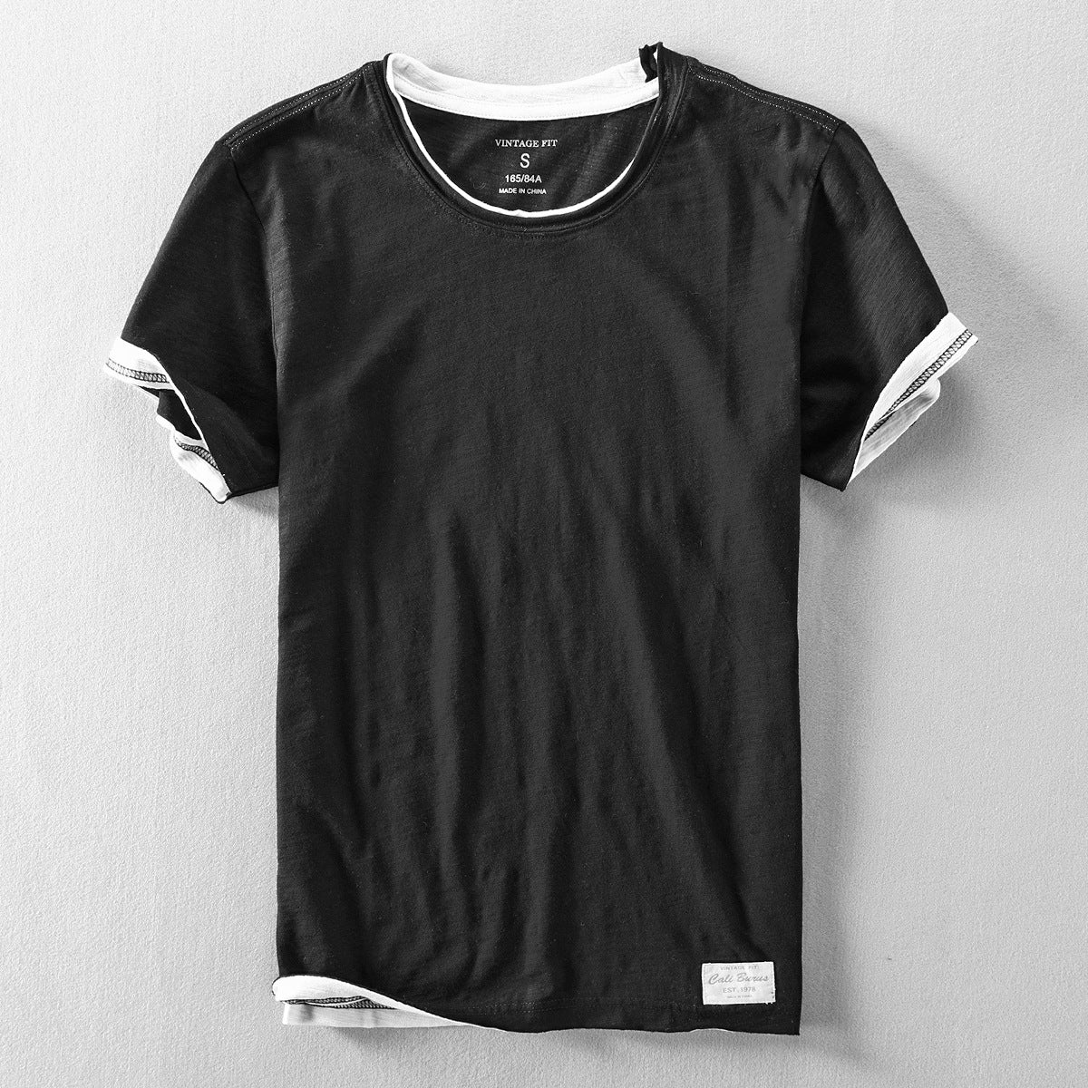 Tricou bărbați cu mânecă scurtă, croială clasică | Stil minimalist