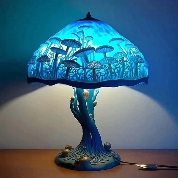 Tischlampe aus Buntglas | Farbenfrohe, künstlerische Wohndekoration 7