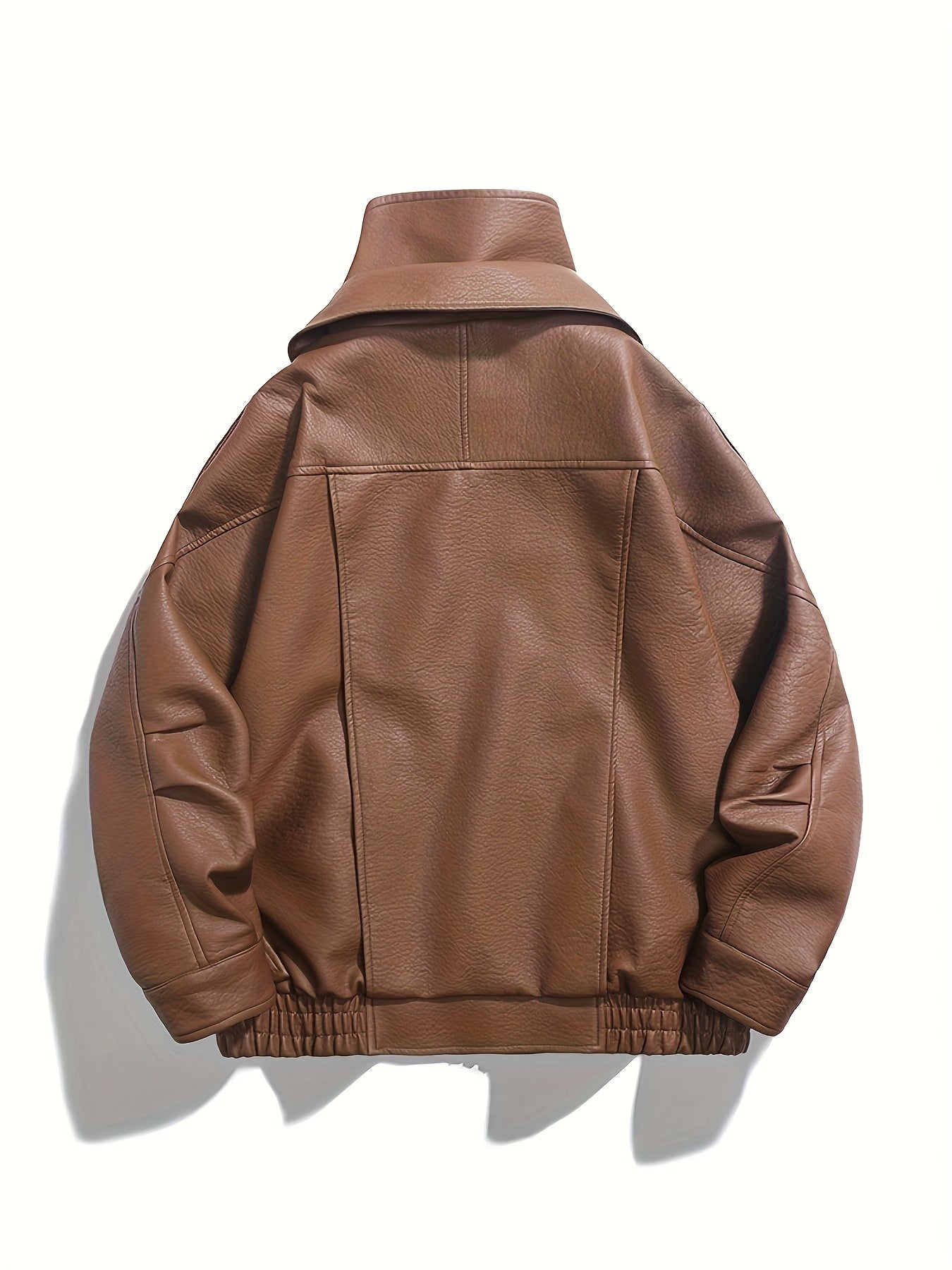 Veste de moto pour homme | Design distinctif du col | Détail fermeture éclair | Style urbain moderne