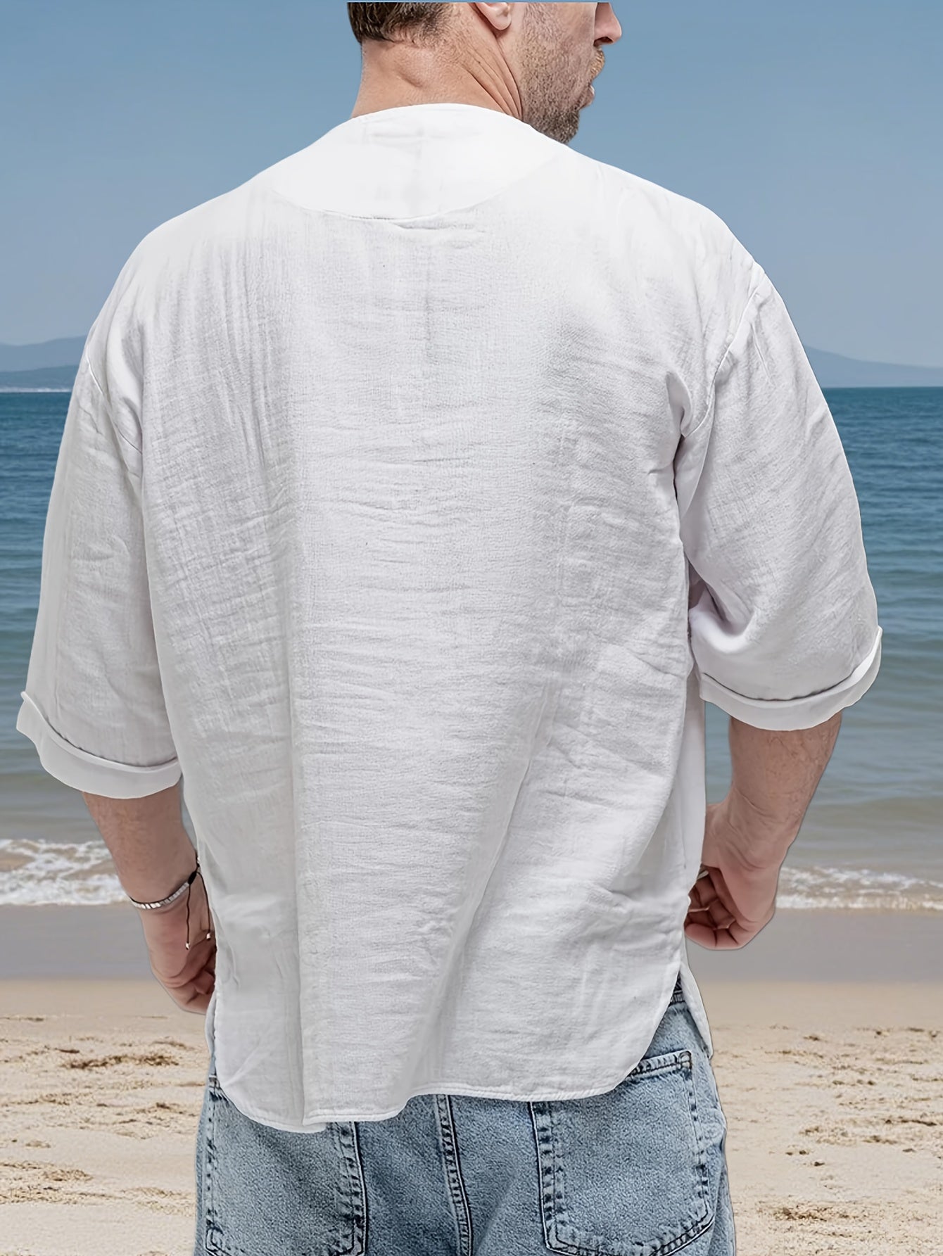 Herren Henley-Shirt | Relaxed Fit Shirt | V-Ausschnitt Design | Lässiger Alltagsstil