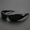 Męskie okulary przeciwsłoneczne | Wąski fason typu wraparound | Sportowy design oprawek | Casualowy, outdoorowy styl
