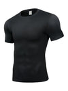 Men's Compression Sports Fitness Training Short Sleeve Shirt | Slim Fit
