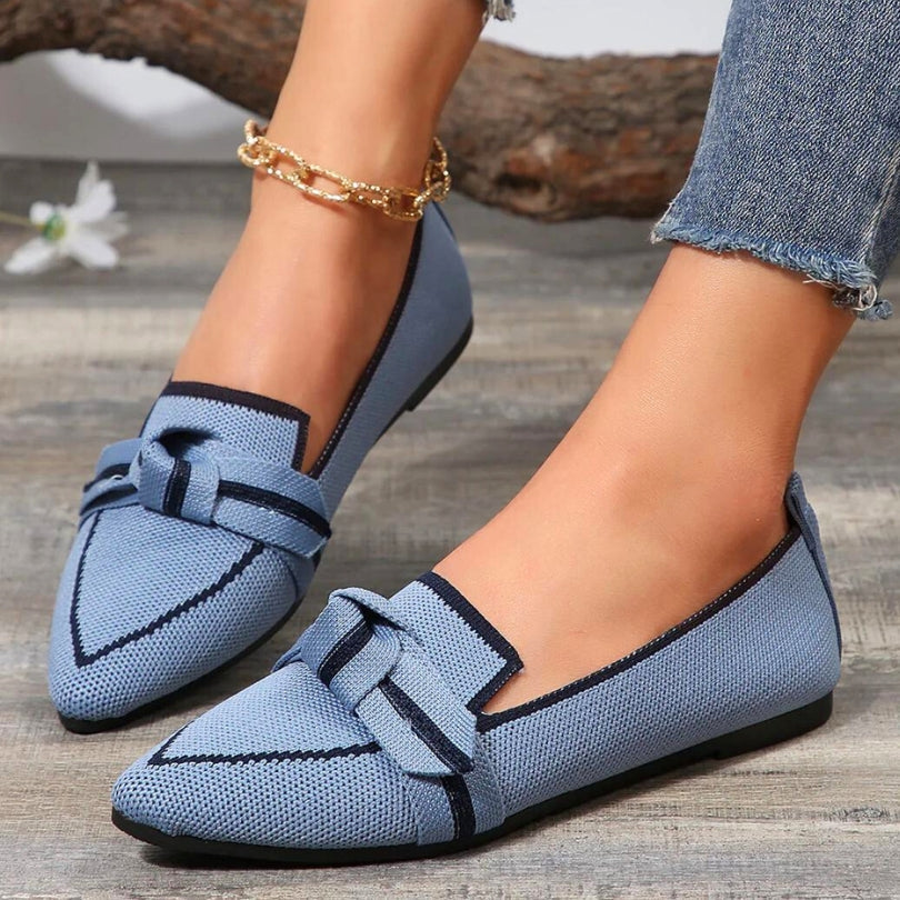 Mocasini slip-on damă cu vârf ascuțit | Minimalist