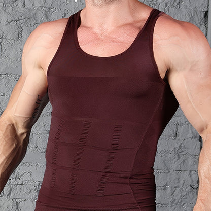 Débardeur de compression homme à coupe ajustée avec effet gainant | Body Shaper
