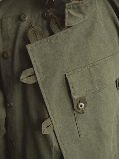 Herren Utility Jacke | Militärisch Inspirierter Kurzmantel | Strukturierte Passform | Klassischer Freizeitstil