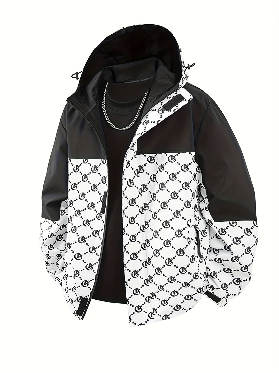 Pánská mikina s kapucí | Standardní střih | Větruodolná bunda na zip | Outdoorový volnočasový styl