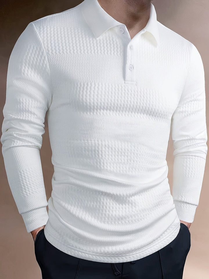 Mateusz | Polo homme slim à manches longues
