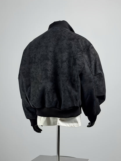 Veste bomber homme | Coupe confortable avec fermeture éclair | Col montant design | Look décontracté streetwear