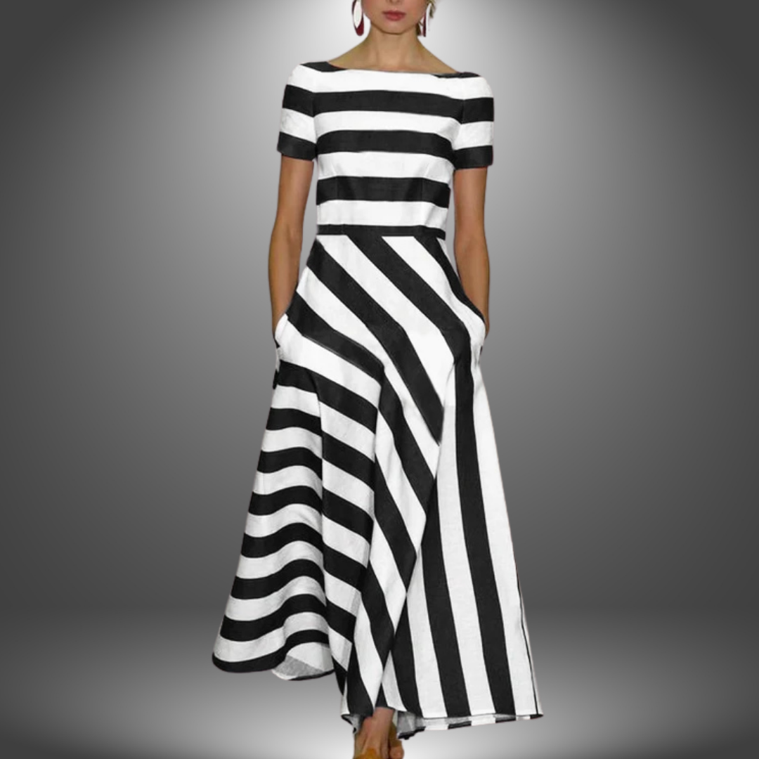 Kelsey | Maxikleid mit Streifenmuster