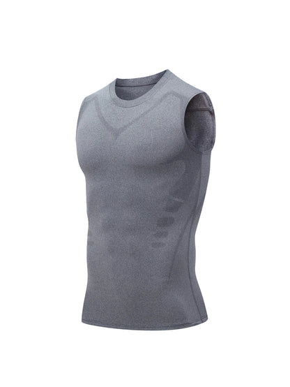 Men's Fitted Sleeveless Gym Shirt | Body Shaping