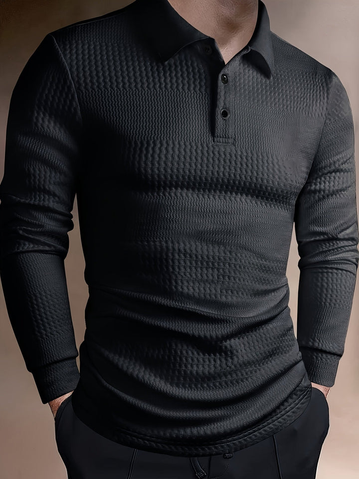 Paweł | Herren Poloshirt mit langen Ärmeln