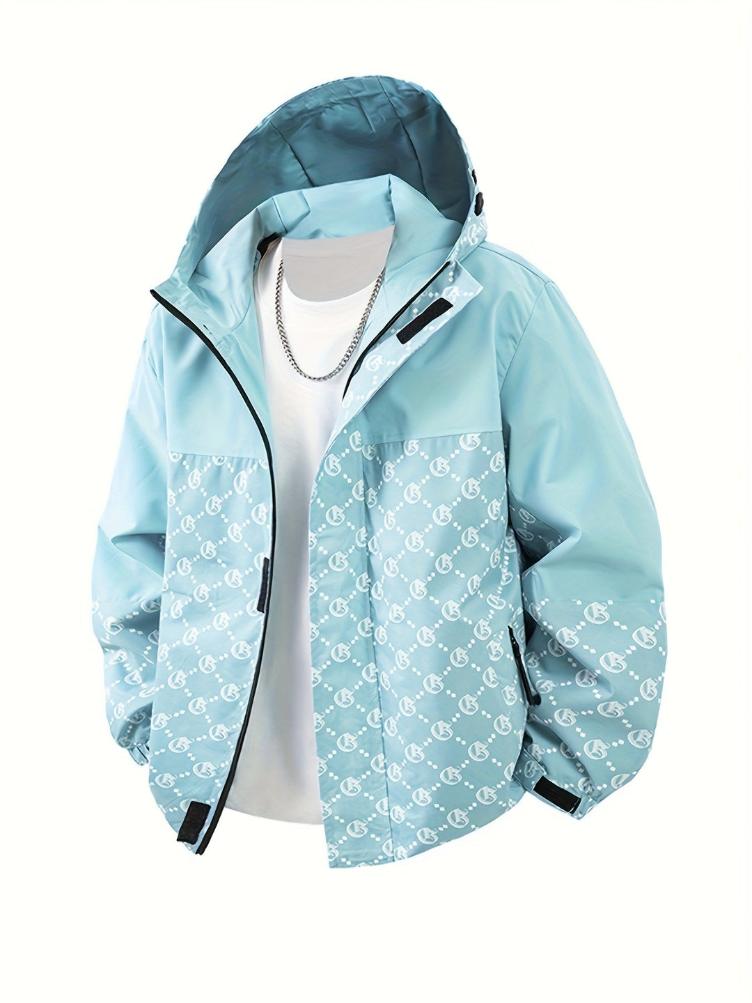 Pánská mikina s kapucí | Standardní střih | Větruodolná bunda na zip | Outdoorový volnočasový styl