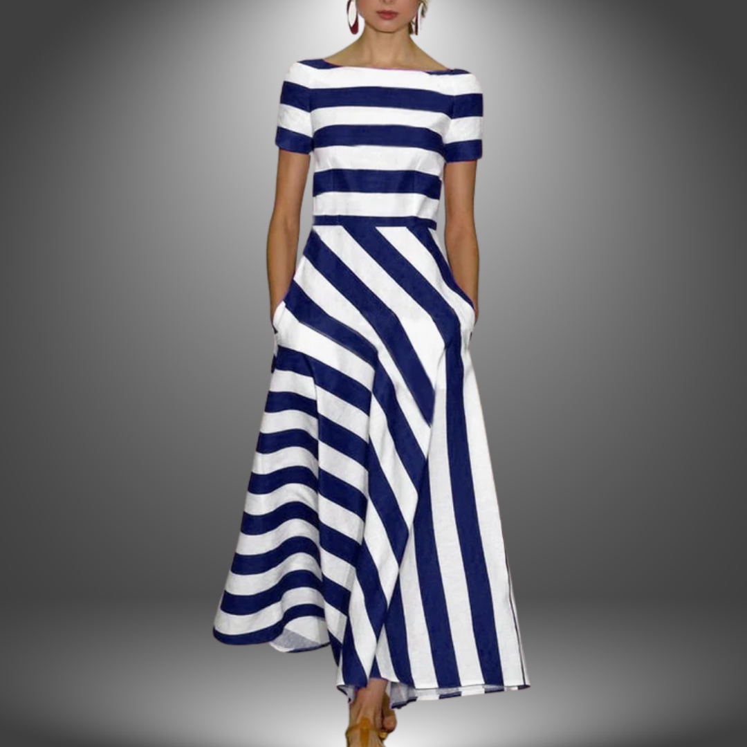 Kelsey | Sukienka maxi w paski