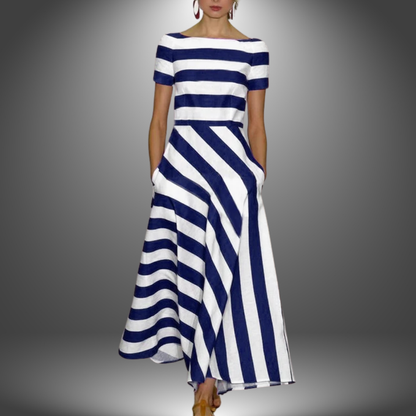Kelsey | Sukienka maxi w paski