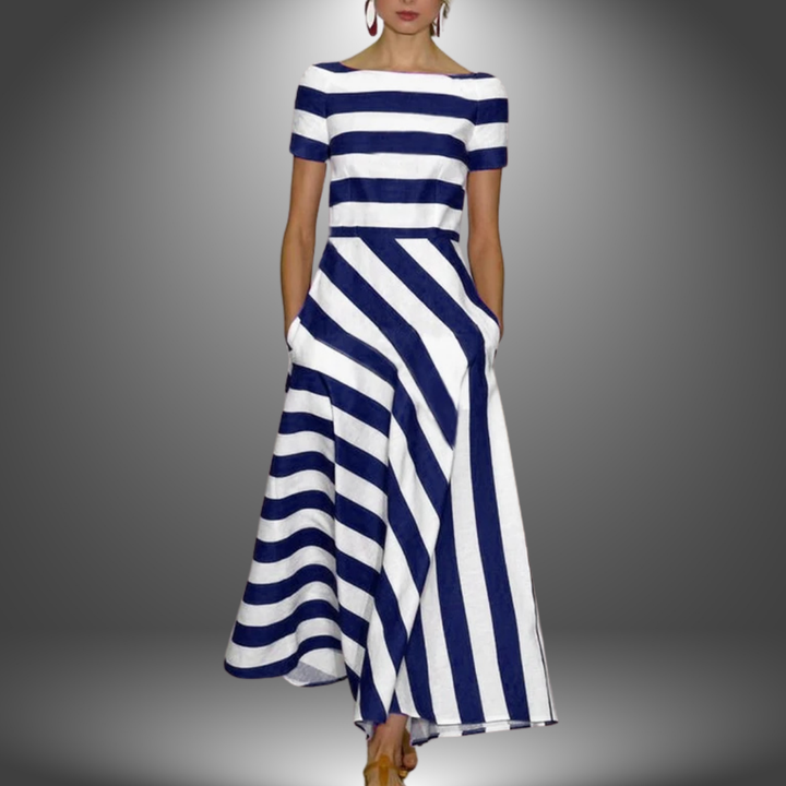 Kelsey | Maxikleid mit Streifenmuster