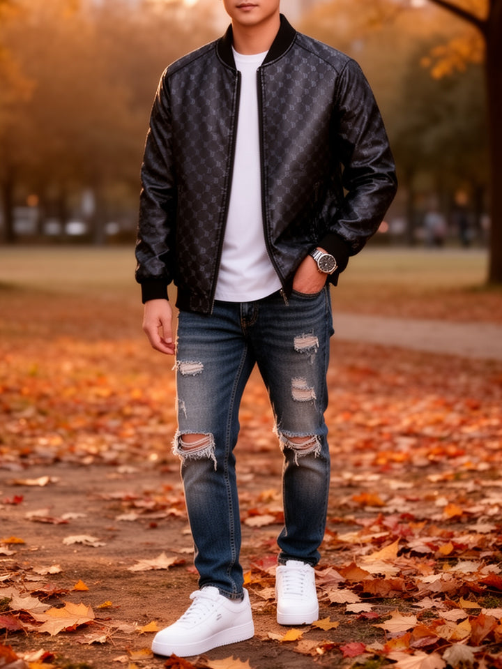 Finn | Bomberjacke mit Baseballkragen