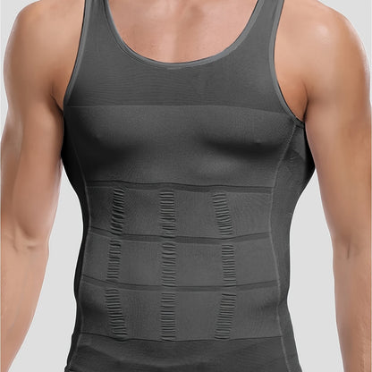Débardeur de compression homme à coupe ajustée avec effet gainant | Body Shaper