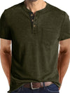 Daniel | Herren Henley-T-Shirt mit kurzen Ärmeln