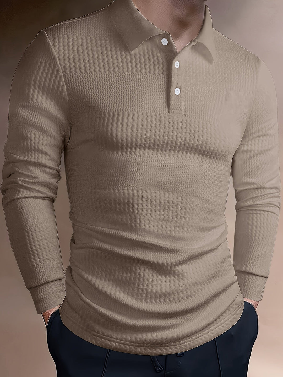 Mateusz | Polo homme slim à manches longues