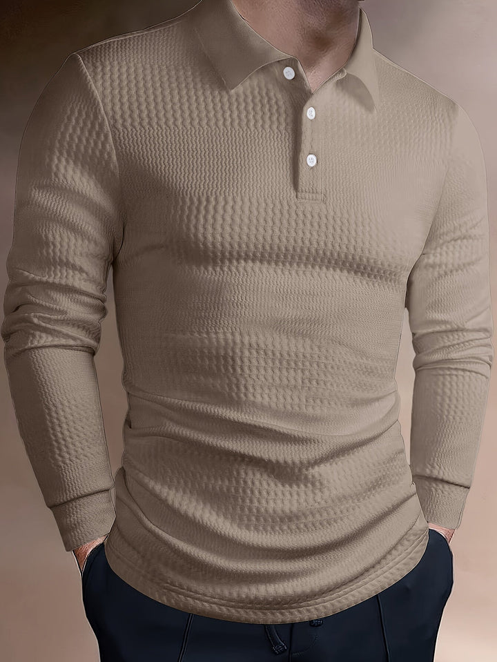 Mateusz | Polo homme slim à manches longues