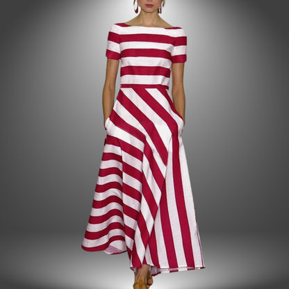 Kelsey | Sukienka maxi w paski