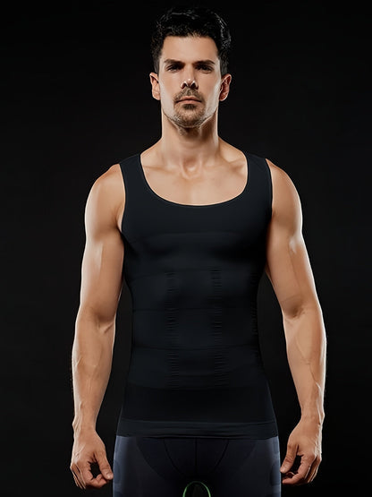 Débardeur de compression homme à coupe ajustée avec effet gainant | Body Shaper