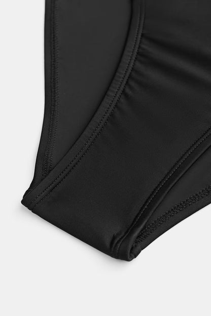 Costume da bagno donna intero effetto incrociato scollo a V vestibilità aderente | Classico