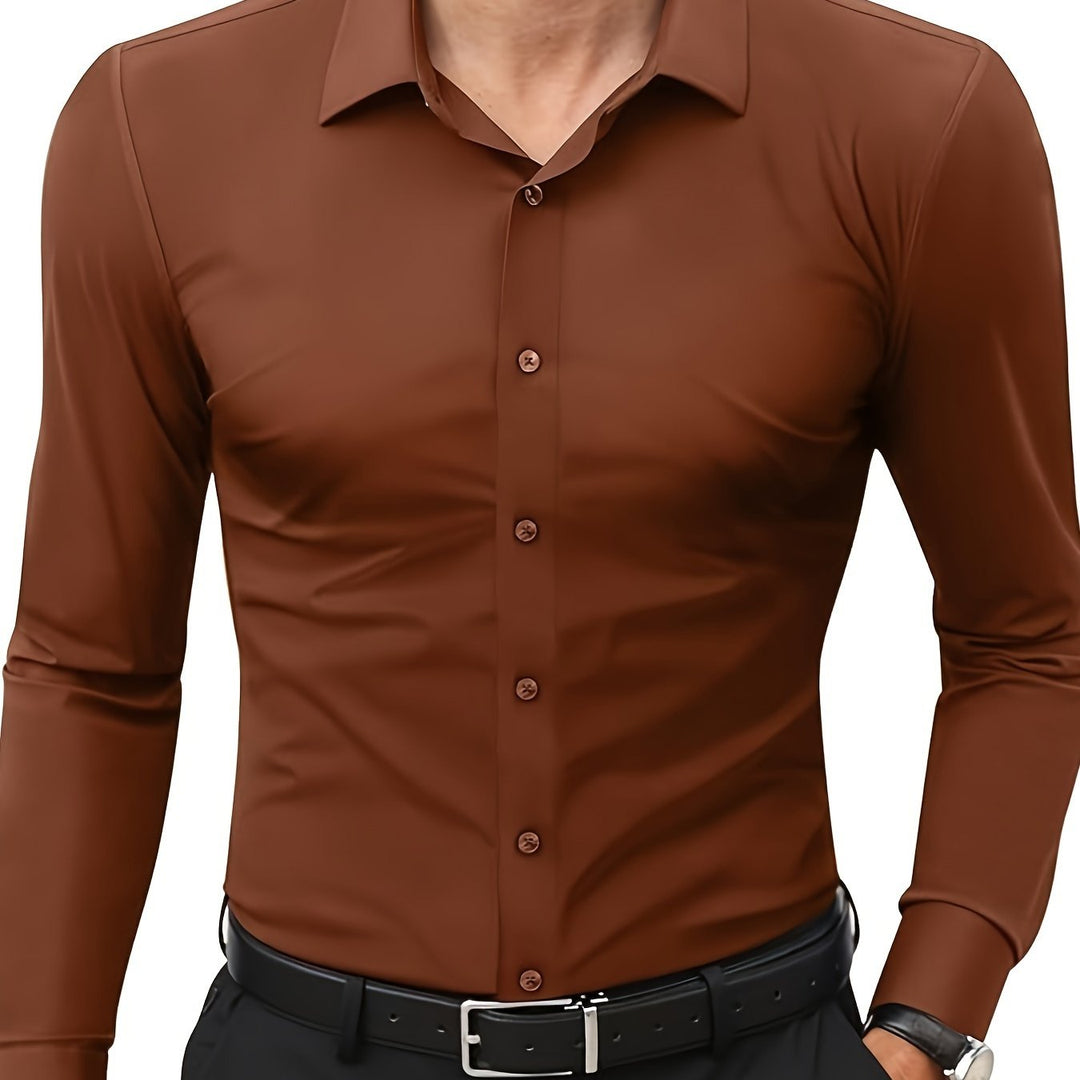 Krystian | Chemise homme slim fit avec fermeture à boutons