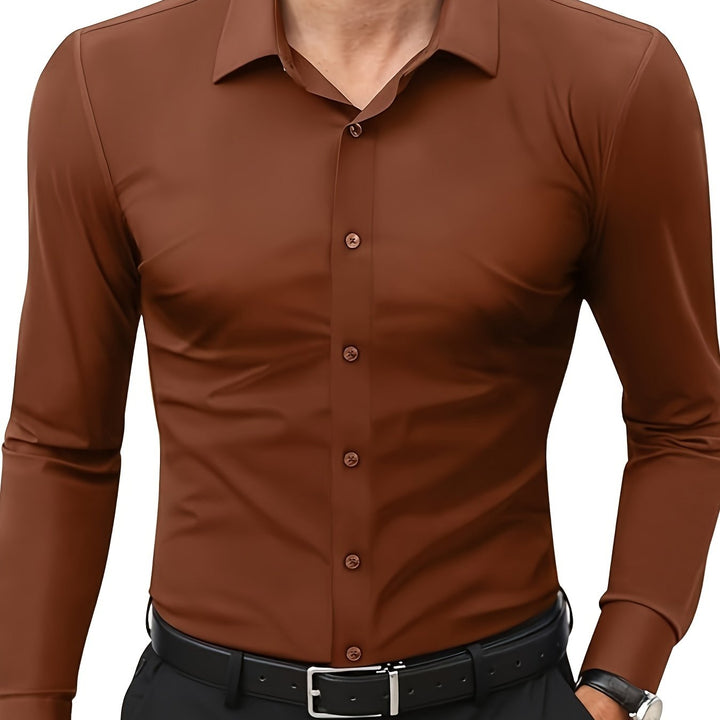 Krystian | Chemise homme slim fit avec fermeture à boutons