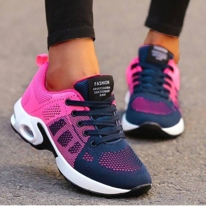 Damskie sportowe sneakersy sznurowane | casual