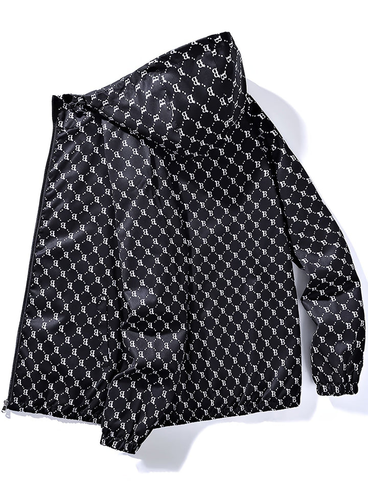 Herren Kapuzenjacke | Reguläre Passform | Leichte Jacke mit Reissverschluss | Freizeit & Outdoor