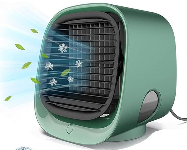 Mini ventilatore USB ad aria | Ventilatore da tavolo con serbatoio d'acqua | Ventilatore personale portatile | Per casa e ufficio