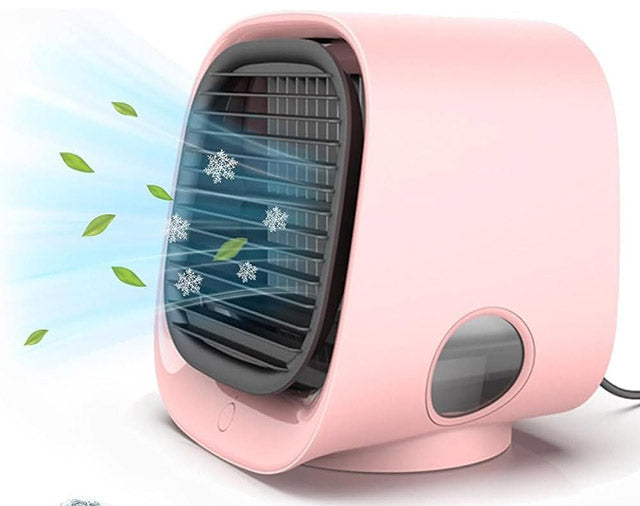 Mini ventilatore USB ad aria | Ventilatore da tavolo con serbatoio d'acqua | Ventilatore personale portatile | Per casa e ufficio