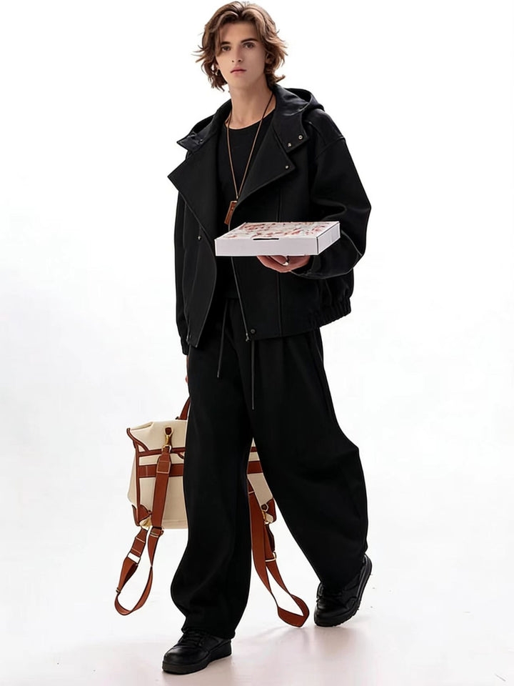Raven | Bikerjacke mit Kapuze