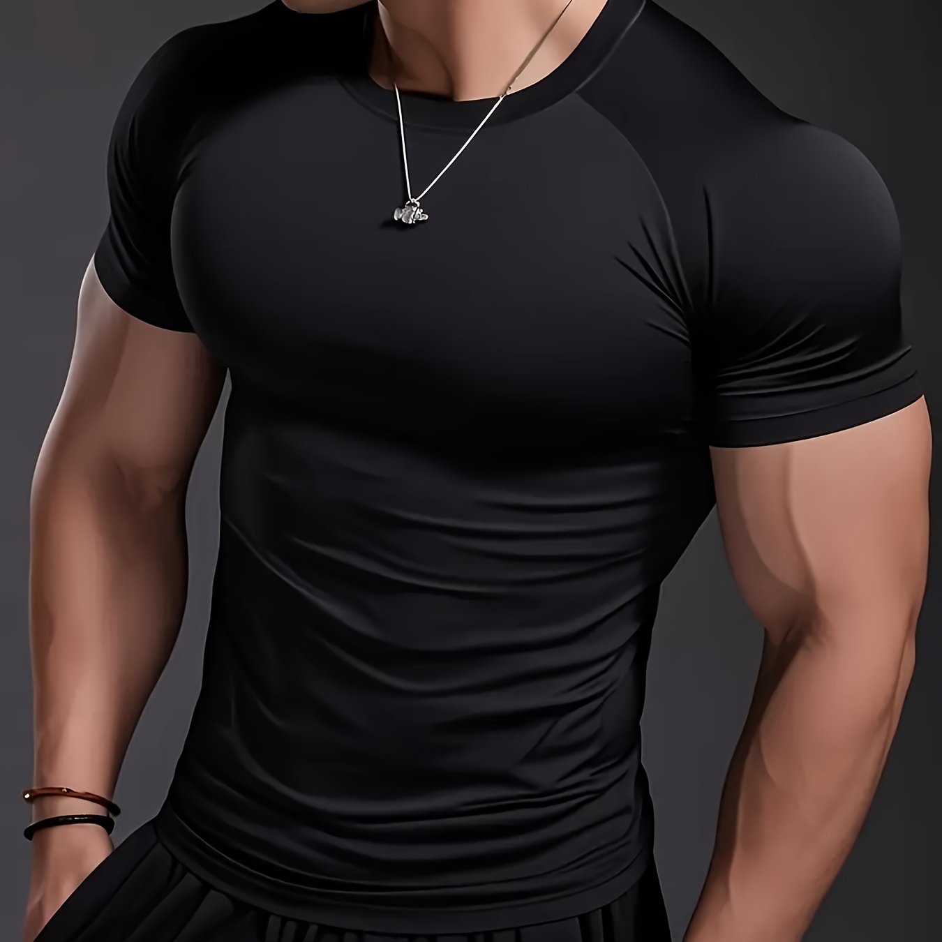 Men's Fitted Short Sleeve T-Shirt | Crew Neck