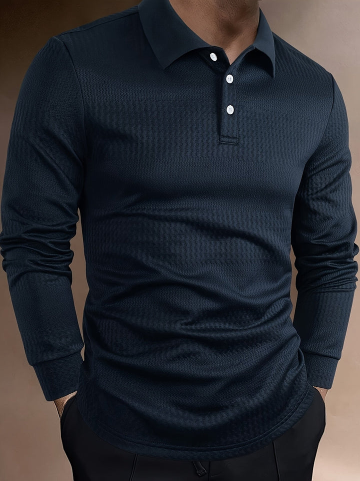 Paweł | Herren Poloshirt mit langen Ärmeln