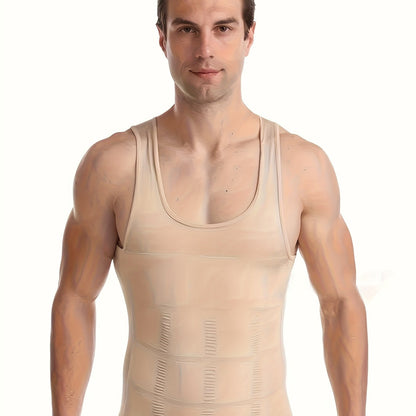 Débardeur de compression homme à coupe ajustée avec effet gainant | Body Shaper