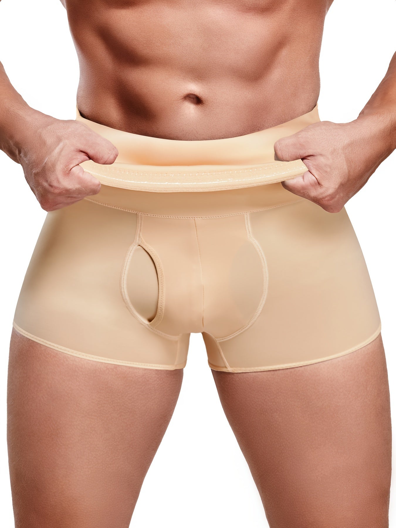 Błażej | Herren Formende Shorts mit hohem Bund