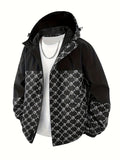 Herren Kapuzenjacke | Reguläre Passform | Windbreaker mit Reissverschluss | Outdoor Freizeitlook