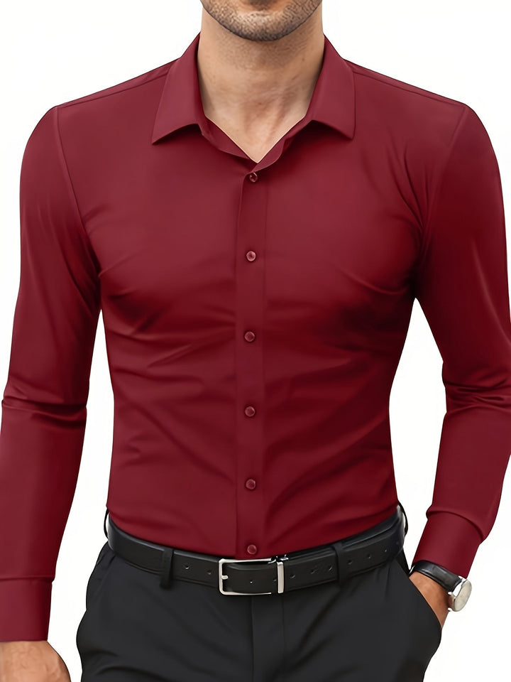 Krystian | Chemise homme slim fit avec fermeture à boutons
