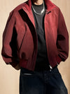 Veste bomber homme | Coupe confortable avec fermeture éclair | Col montant design | Look décontracté streetwear