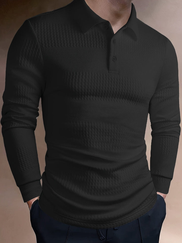 Mateusz | Polo homme slim à manches longues