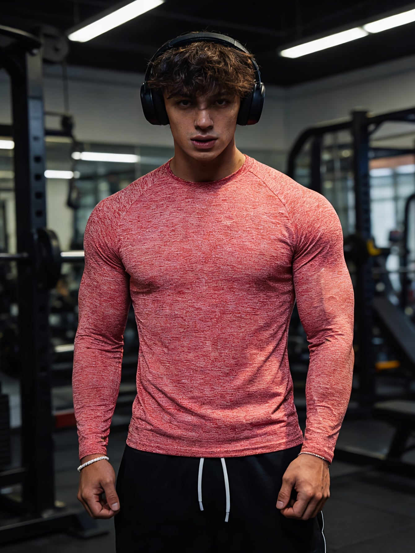 Men's Long Sleeve Compression T-Shirt with Muscle Fit | Gym Wear