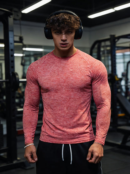 Men's Long Sleeve Compression T-Shirt with Muscle Fit | Gym Wear