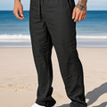 Herren Zweiteiler | Freizeithemd mit Kordelzughose | Bequeme Passform | Sommerlicher Resort-Look