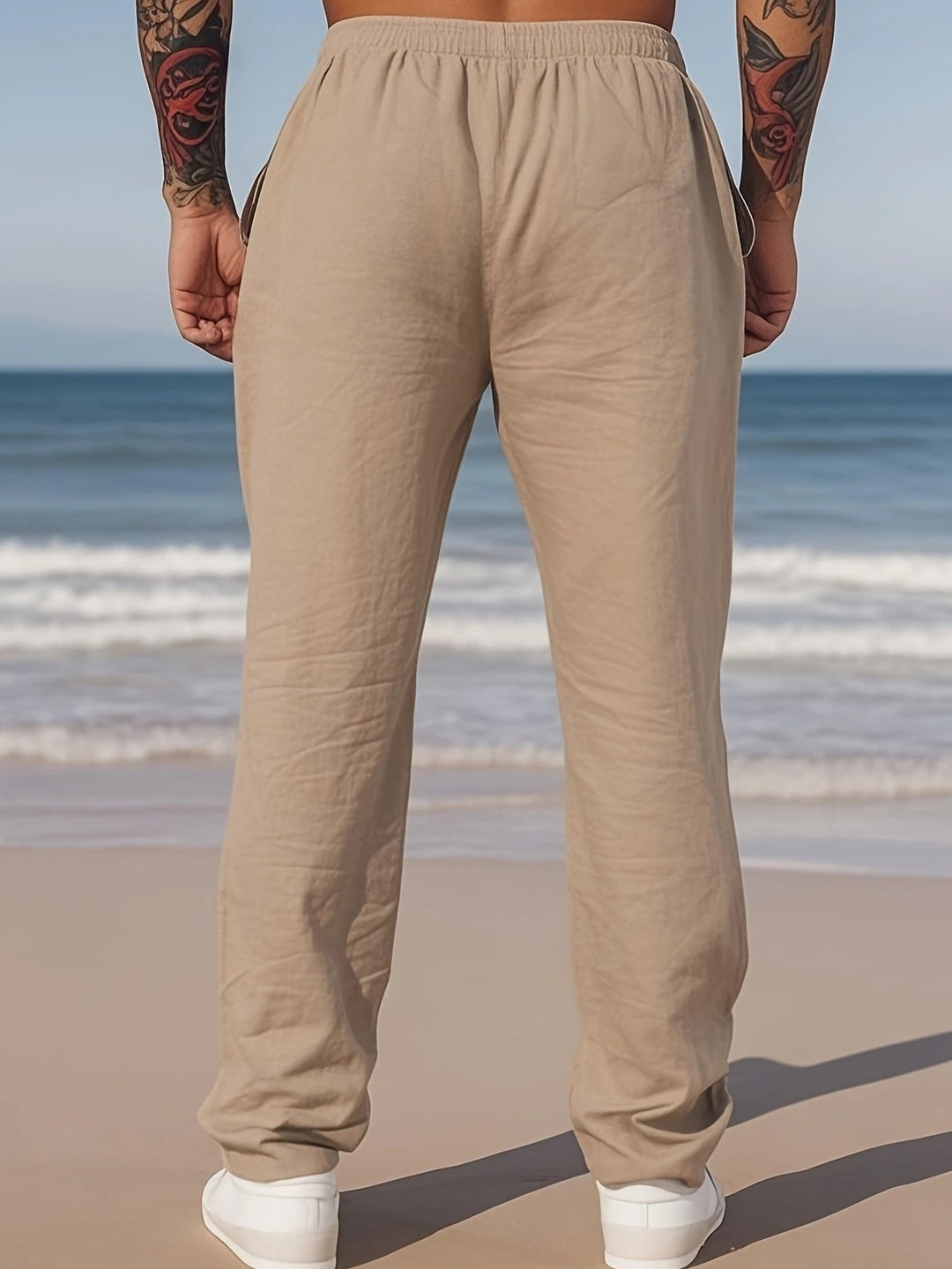 Herren Zweiteiler | Freizeithemd mit Kordelzughose | Bequeme Passform | Sommerlicher Resort-Look