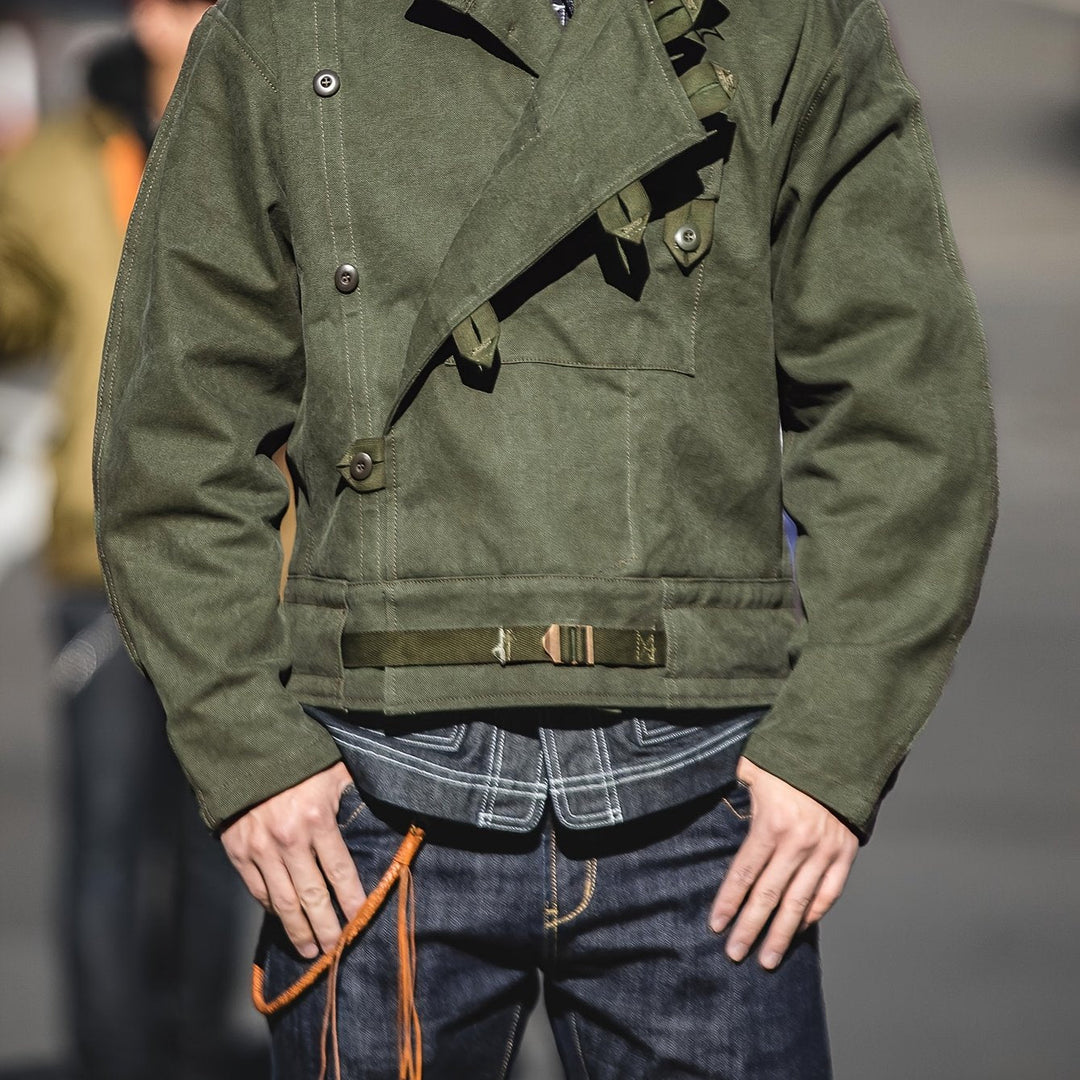 Giacca Utility da uomo | Cappotto corto ispirato al militare | Vestibilità strutturata | Stile casual classico