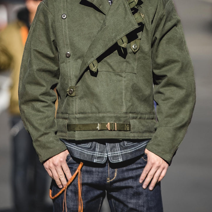 Giacca Utility da uomo | Cappotto corto ispirato al militare | Vestibilità strutturata | Stile casual classico