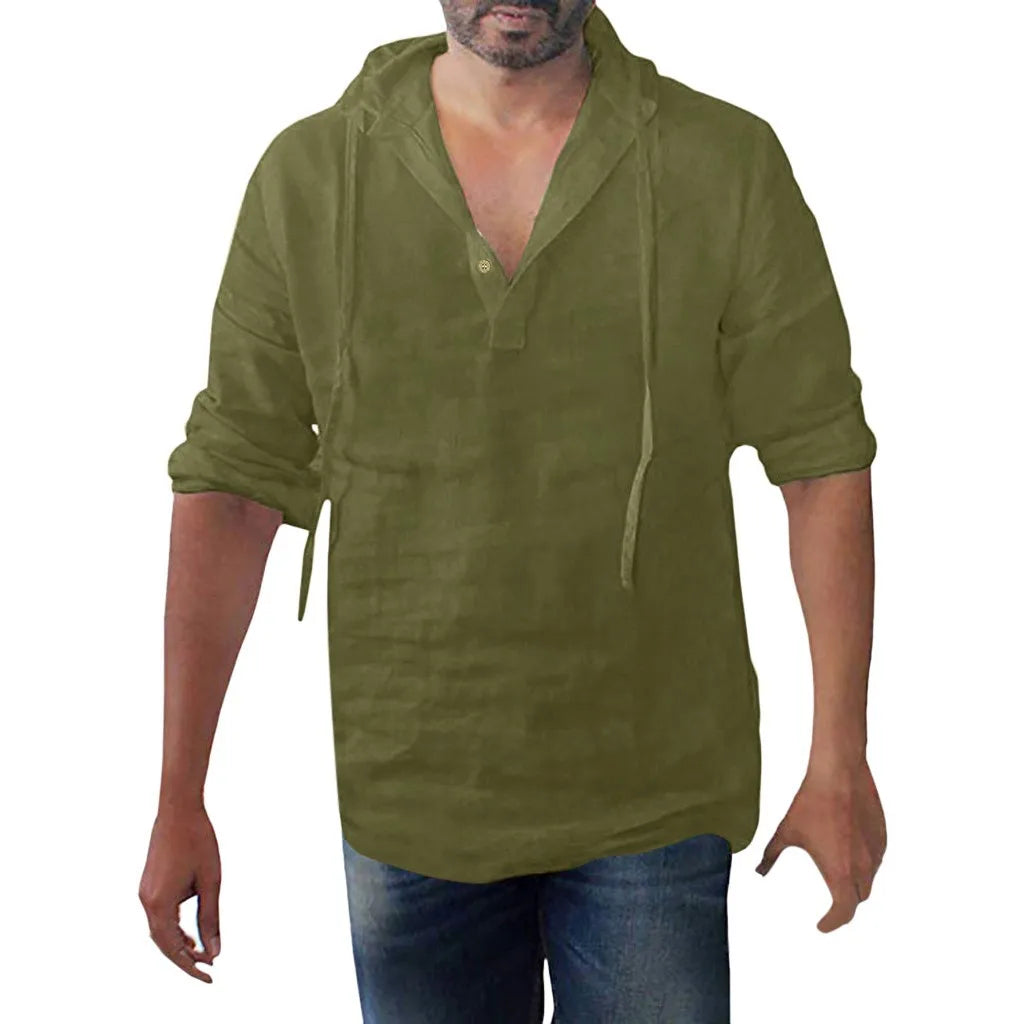 Chemise Homme à Nouer | Chemise à Manches Longues pour l'Été